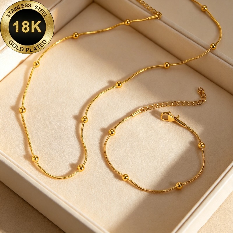 High-Quality Hypoallergenic Necklace and Bracelet Set